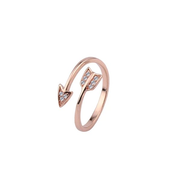NWOT Rose Gold Arrow Ring - Picture 3 of 8